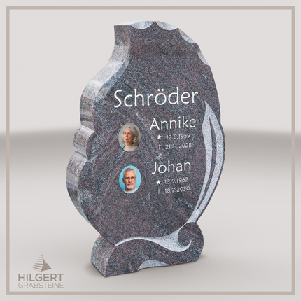 HO-LI-E022 | Hilgert Grabsteine | Stehender Grabstein aus Granit | auch als Urnengrabstein