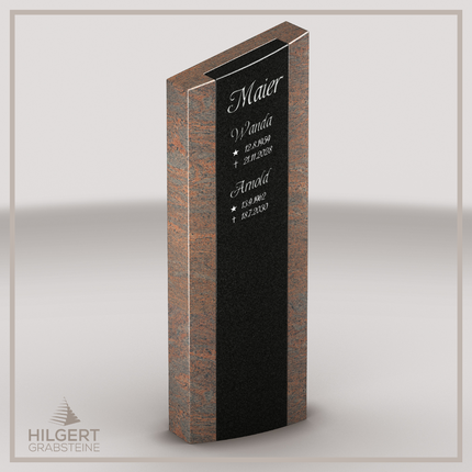 HO-LI-C110 | Hilgert Grabsteine | Stehender Grabstein aus Granit | auch als Urnengrabstein