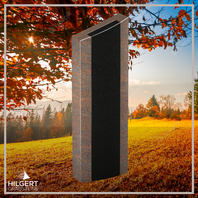 HO-LI-C110 | Hilgert Grabsteine | Stehender Grabstein aus Granit | auch als Urnengrabstein