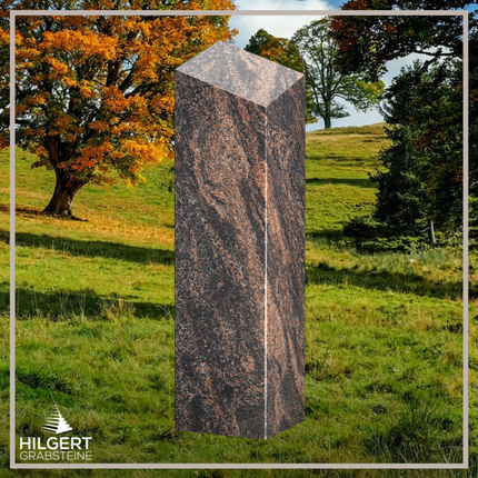 HO-LI-A028 | Hilgert Grabsteine | Stehender Grabstein aus Granit | auch als Urnengrabstein
