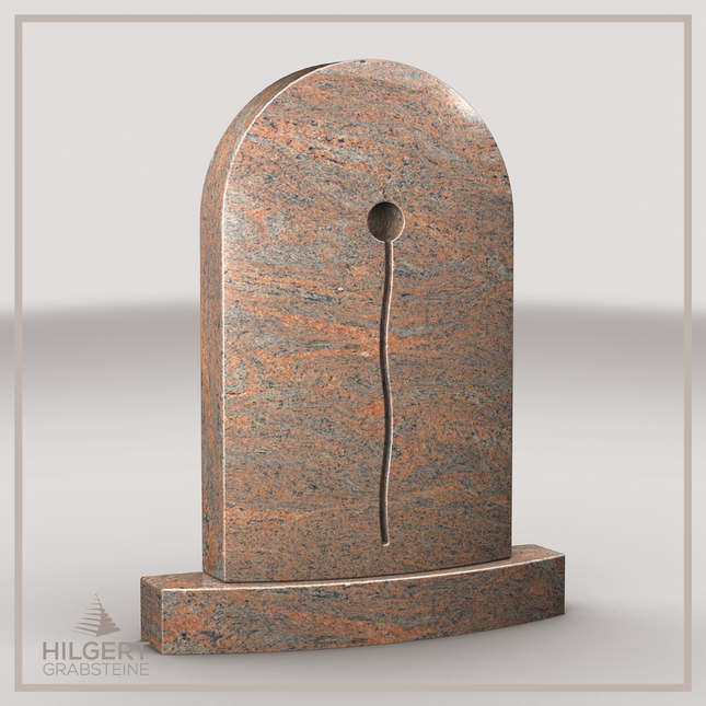 HO-LI-E026 | Hilgert Grabsteine | Stehender Grabstein aus Granit | auch als Urnengrabstein