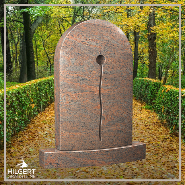 HO-LI-E026 | Hilgert Grabsteine | Stehender Grabstein aus Granit | auch als Urnengrabstein