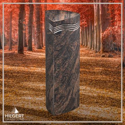 HO-LI-E036 | Hilgert Grabsteine | Stehender Grabstein aus Granit | auch als Urnengrabstein