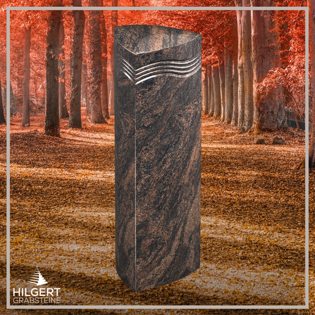 HO-LI-E036 | Hilgert Grabsteine | Stehender Grabstein aus Granit | auch als Urnengrabstein