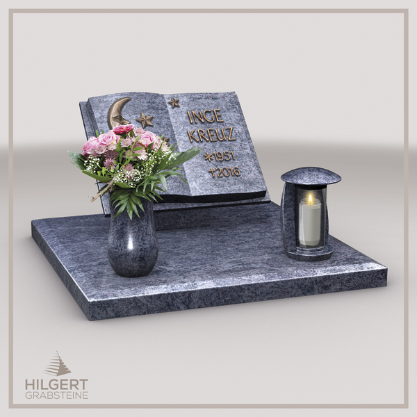 LI-LI-D204 | Hilgert Grabsteine | Liegender Grabstein | Granit