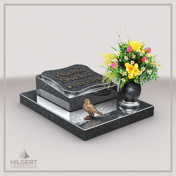 LI-LI-D207 | Hilgert Grabsteine | Liegender Grabstein | Granit
