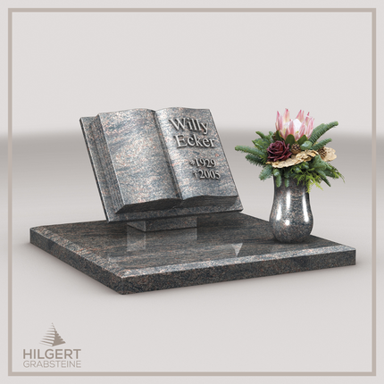 LI-LI-E001 | Hilgert Grabsteine | Liegender Grabstein | Granit