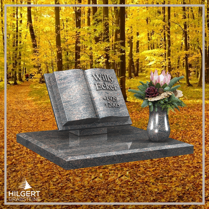 LI-LI-E001 | Hilgert Grabsteine | Liegender Grabstein | Granit