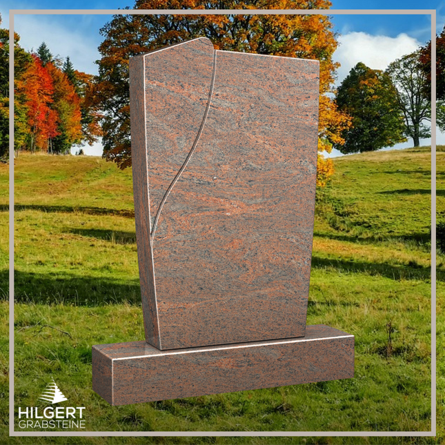 HO-LI-A035 | Hilgert Grabsteine | Stehender Grabstein aus Granit | auch als Urnengrabstein