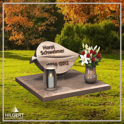 LI-LI-E006 | Hilgert Grabsteine | Liegender Grabstein | Granit