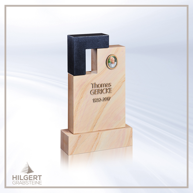 HO-HA-988 | Hilgert Grabsteine | Stehender Grabstein aus Naturstein