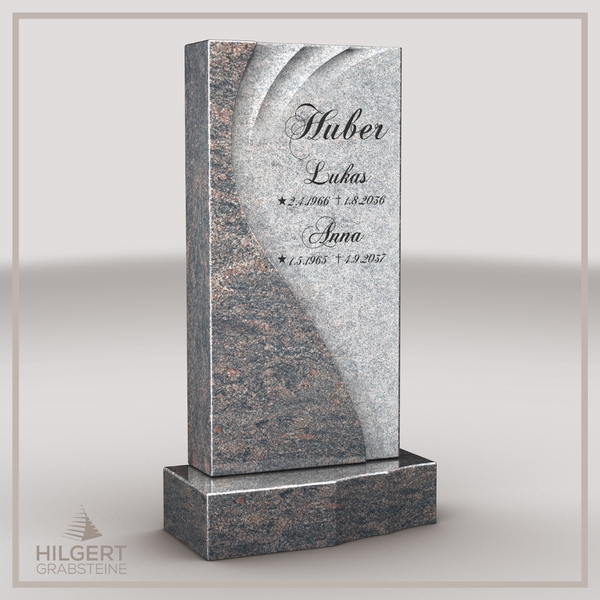 HO-LI-D160 | Hilgert Grabsteine | Stehender Grabstein aus Granit | auch als Urnengrabstein