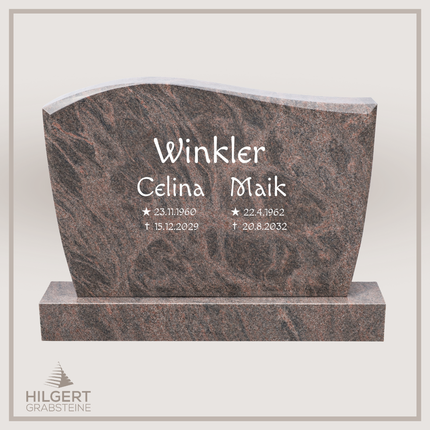 BR-DA-291 | Hilgert Grabsteine | Stehender Grabstein aus Granit