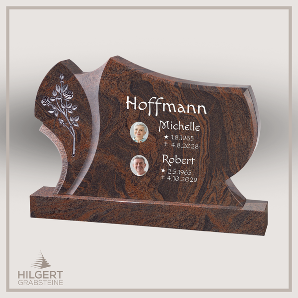 BR-GR-02172 | Hilgert Grabsteine | Stehender Grabstein aus Granit
