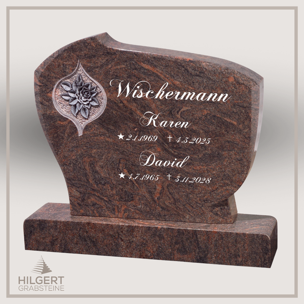 BR-GR-02176 | Hilgert Grabsteine | Stehender Grabstein aus Granit