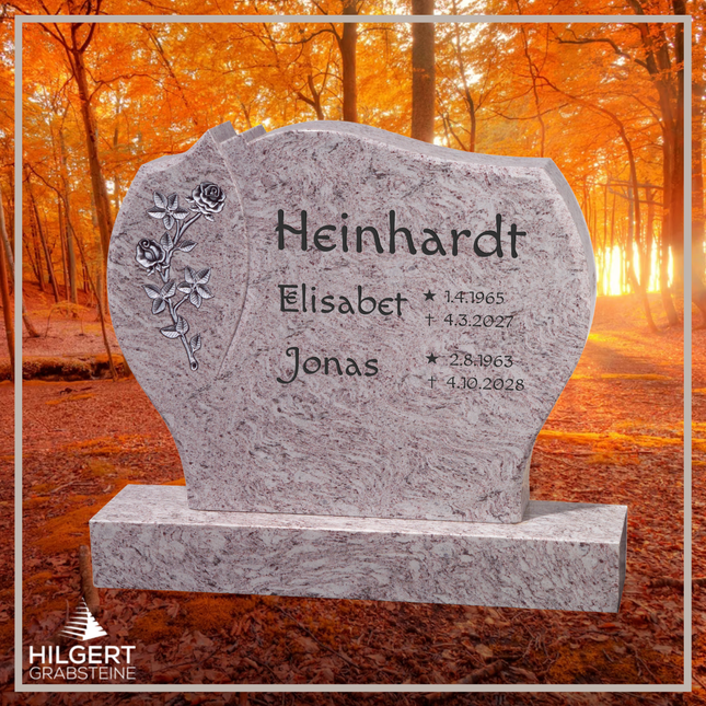 BR-GR-02202 | Hilgert Grabsteine | Stehender Grabstein aus Granit
