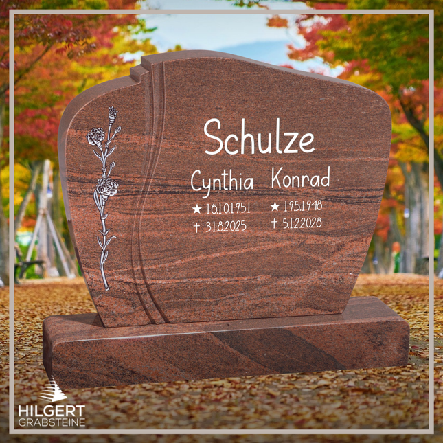 BR-GR-02230 | Hilgert Grabsteine | Stehender Grabstein aus Granit