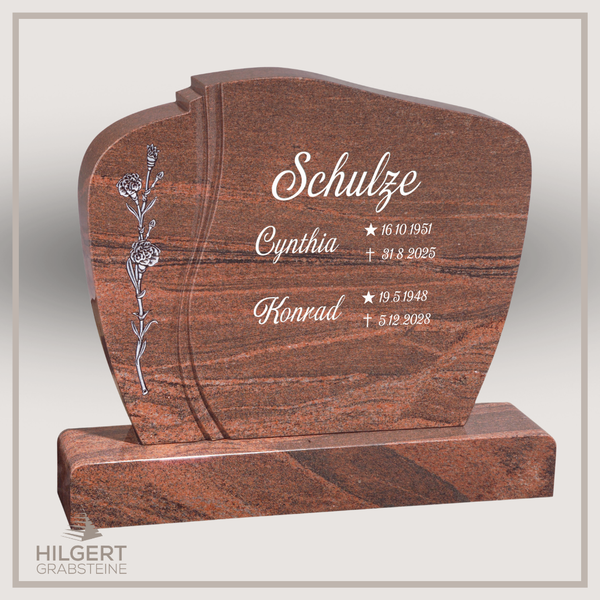 BR-GR-02230 | Hilgert Grabsteine | Stehender Grabstein aus Granit
