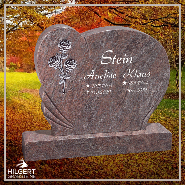 BR-GR-02245-2 | Hilgert Grabsteine | Stehender Grabstein aus Granit