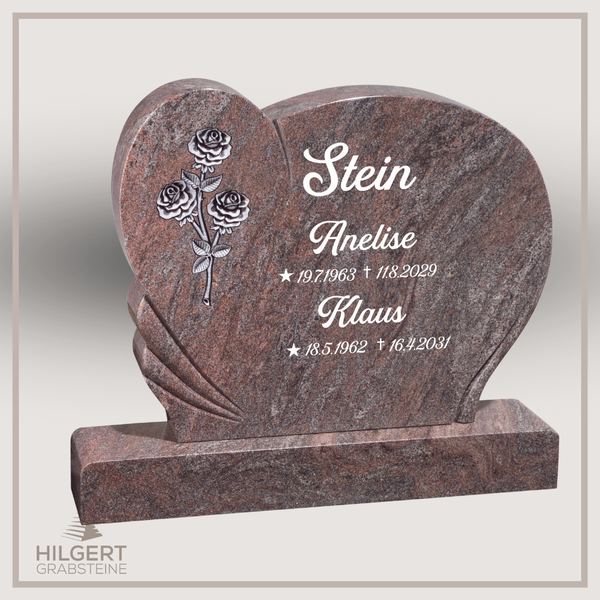 BR-GR-02245-2 | Hilgert Grabsteine | Stehender Grabstein aus Granit