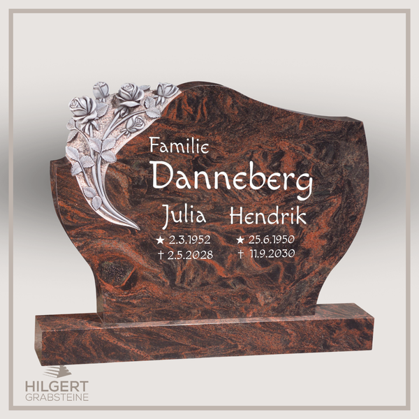 BR-GR-02255 | Hilgert Grabsteine | Stehender Grabstein aus Granit
