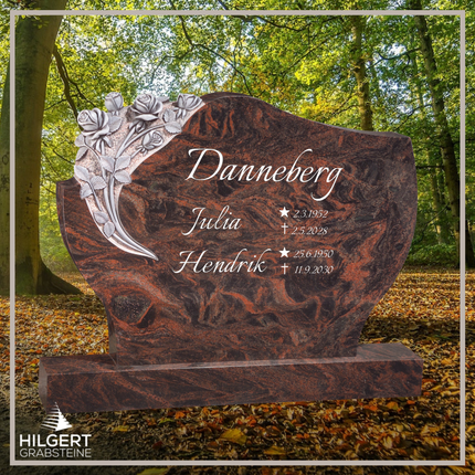 BR-GR-02255 | Hilgert Grabsteine | Stehender Grabstein aus Granit