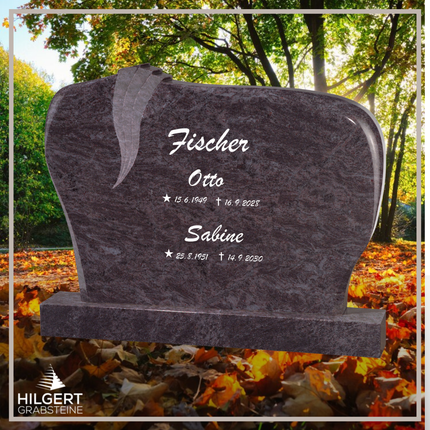 BR-GR-02269 | Hilgert Grabsteine | Stehender Grabstein aus Granit