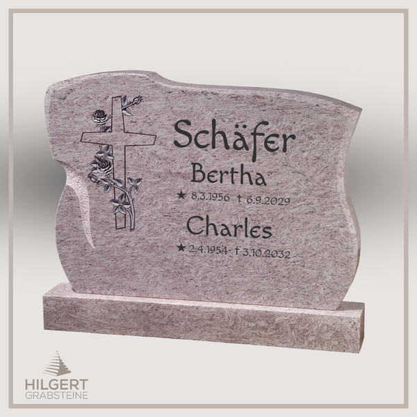 BR-GR-02273 | Hilgert Grabsteine | Stehender Grabstein aus Granit