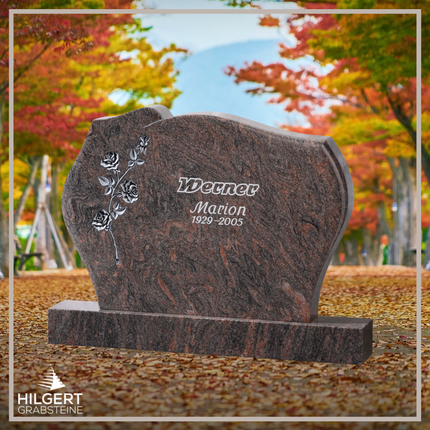 BR-GR-02309-1 | Hilgert Grabsteine | Stehender Grabstein aus Granit