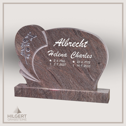BR-GR-02309 | Hilgert Grabsteine | Stehender Grabstein aus Granit