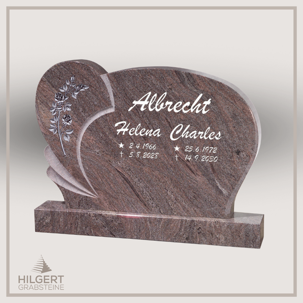 BR-GR-02309 | Hilgert Grabsteine | Stehender Grabstein aus Granit