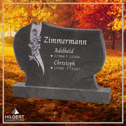 BR-GR-02314 | Hilgert Grabsteine | Stehender Grabstein aus Granit