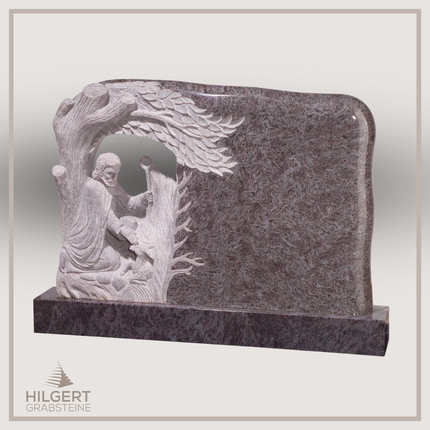 BR-GR-02374 | Hilgert Grabsteine | Stehender Grabstein aus Granit