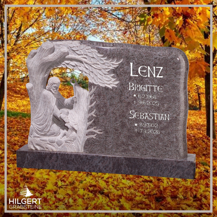 BR-GR-02374 | Hilgert Grabsteine | Stehender Grabstein aus Granit