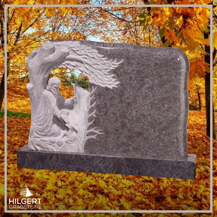 BR-GR-02374 | Hilgert Grabsteine | Stehender Grabstein aus Granit