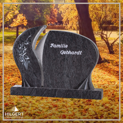 BR-GR-02441 | Hilgert Grabsteine | Stehender Grabstein aus Granit