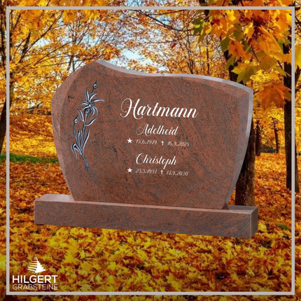 BR-GR-02449 | Hilgert Grabsteine | Stehender Grabstein aus Granit