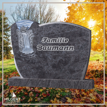 BR-GR-02501 | Hilgert Grabsteine | Stehender Grabstein aus Granit