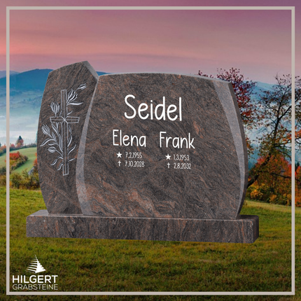 BR-GR-02513 | Hilgert Grabsteine | Stehender Grabstein aus Granit