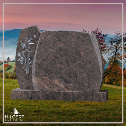 BR-GR-02513 | Hilgert Grabsteine | Stehender Grabstein aus Granit