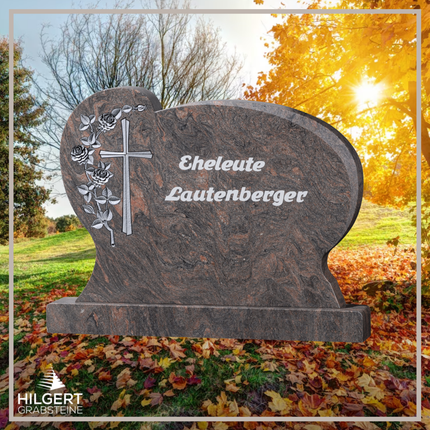 BR-GR-02550 | Hilgert Grabsteine | Stehender Grabstein aus Granit