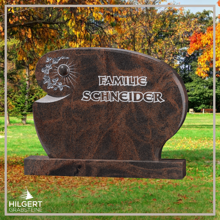 BR-GR-02577 | Hilgert Grabsteine | Stehender Grabstein aus Granit