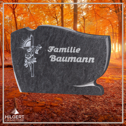 BR-GR-02585 | Hilgert Grabsteine | Stehender Grabstein aus Granit