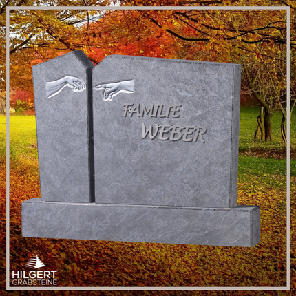 BR-GR-02600 | Hilgert Grabsteine | Stehender Grabstein aus Granit