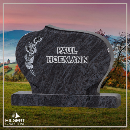 BR-GR-02742 | Hilgert Grabsteine | Stehender Grabstein aus Granit