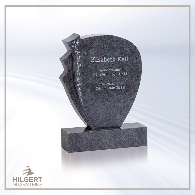 HO-HA-C10-SW9 | Hilgert Grabsteine | Stehender Grabstein aus Naturstein