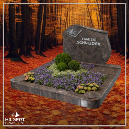 FA-GR-0930 | Hilgert Grabsteine | Familiengrabanlage aus Granit