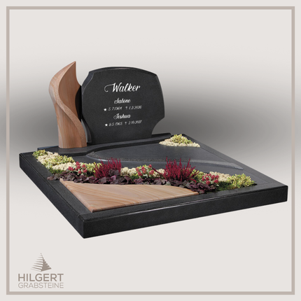 FA-GR-348 | Hilgert Grabsteine | Familiengrabanlage aus Granit
