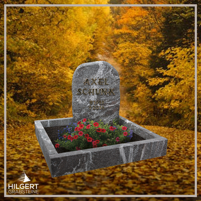FE-LI-036 | Hilgert Grabsteine | Urnengrabstein aus Granit