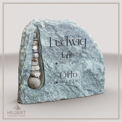 FE-LI-017 | Hilgert Grabsteine | Stehender Grabstein aus Naturstein